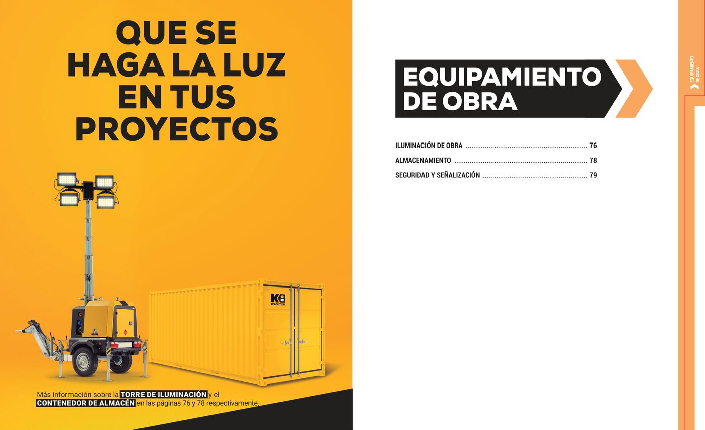 Separador de Equipamiento de obra: que se haga la luz en tus proyectos